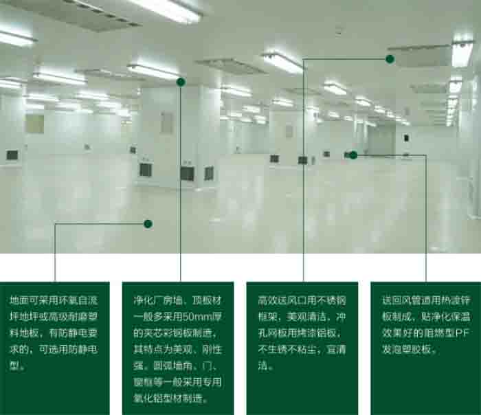 GMP凈化車間結構材料要求